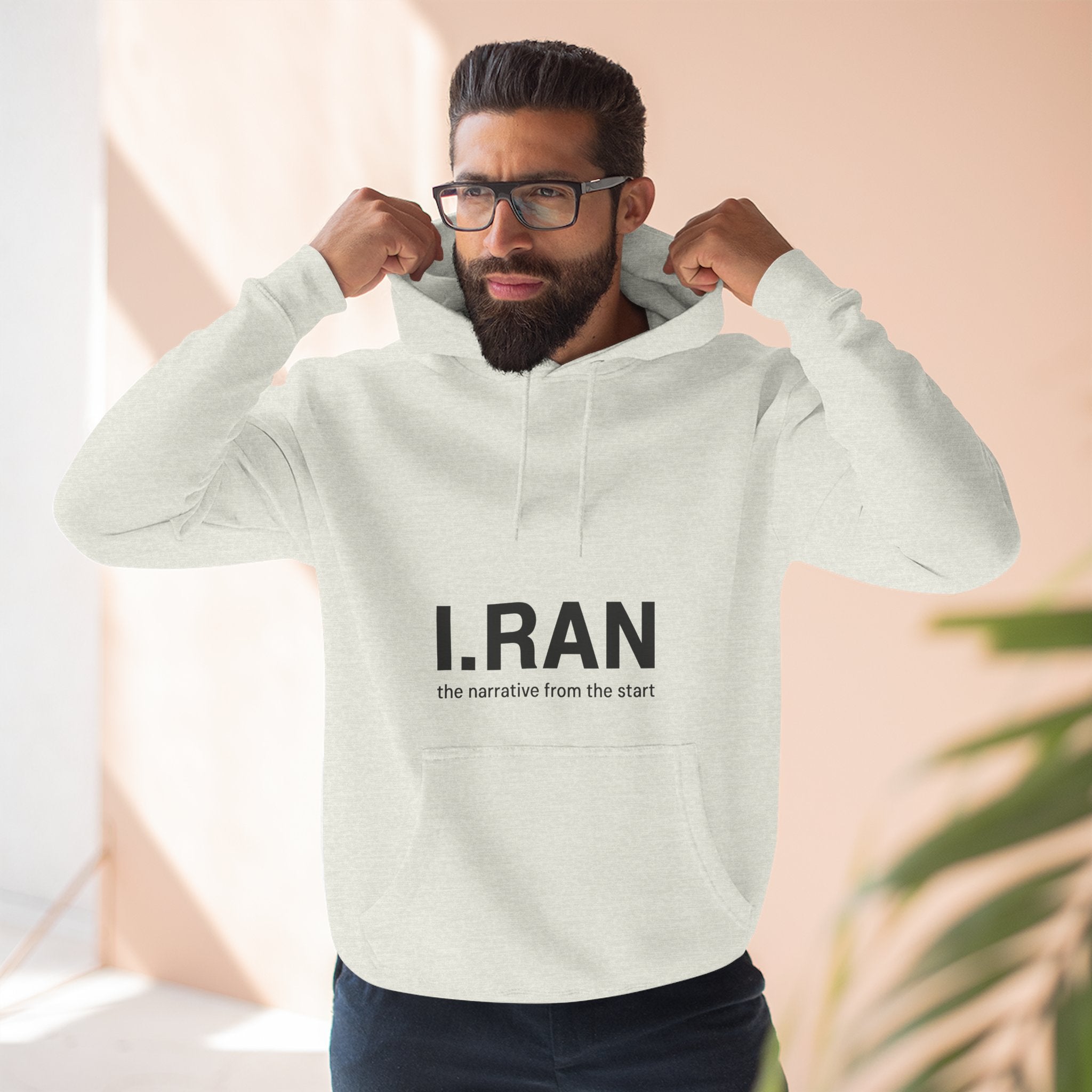 Three-Panel Fleece Hoodie
